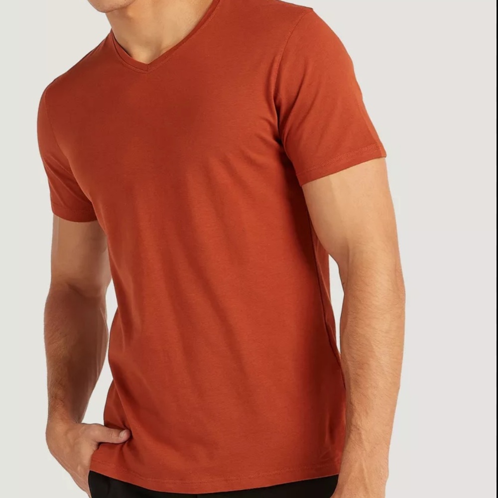 Kenneth Cole Men's V neck Short Sleeve Tee